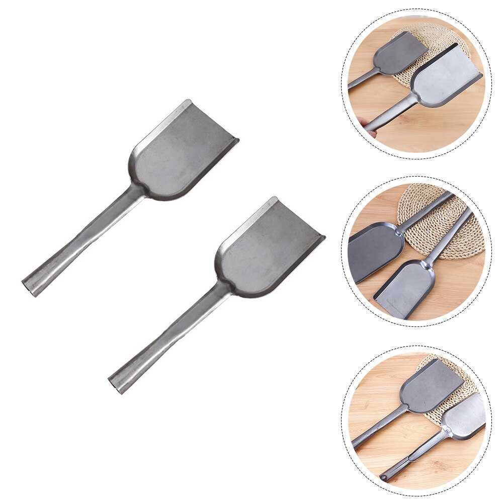 2Pcs Praktische Kolen-As Schop Houtskool Schop Spatel Keuken Kolen-As Schoppen
