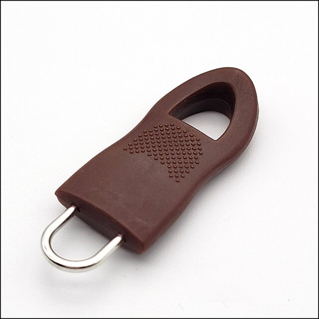 Étiquettes de réparation de fermeture éclair universelle, 8 pièces, tirette détachable, fixation de remplacement pour sac valise vêtements tente outils de sauvetage: Brown L