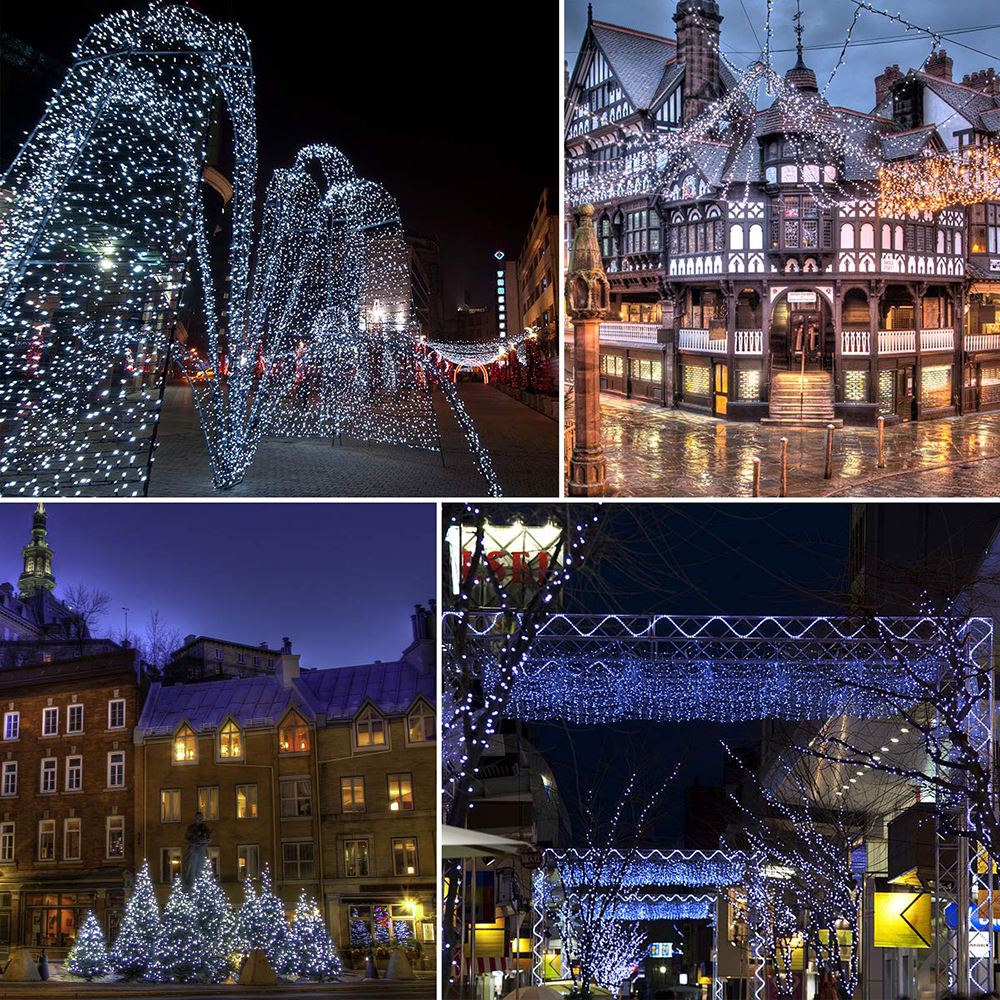 100 LEDs Solar String Light Outdoor Waterproof Garden Decoration Christmas Solar Powered Lamp Fairy Strip Light