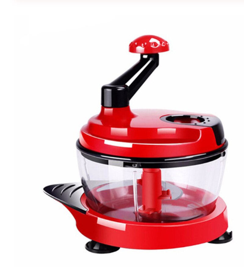 Robot de cuisine manuel, mélangeur d&#39;œufs, broyeur de viande et de légumes, broyeur à lame en acier inoxydable, 2L