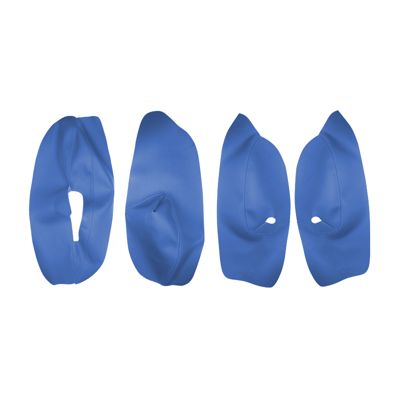 4 Deuren Zachte Blauw Lederen Armsteun Cover Voor Vw Golf 4 MK4 Bora Jetta 1999 - 2005 Auto Deur armsteun Panel Skin Cover Trim: Right Hand Steering