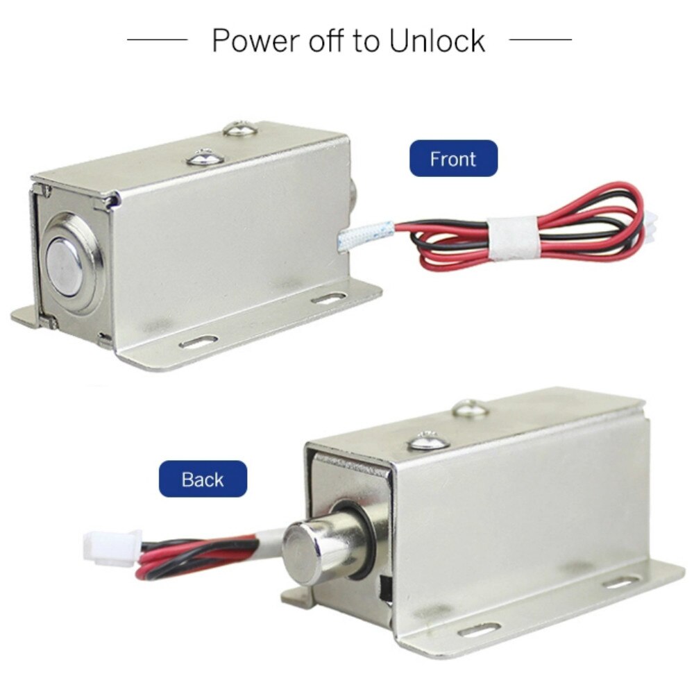 Electronic Door Lock Catch Door Gate 12V 0.4A Release Assembly Solenoid Access Control Cabinet lock