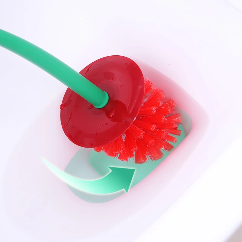 Ensemble de support de brosse de toilette rouge, accessoires de salle de bain, et charmant, sans forme