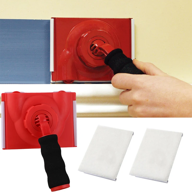 Paint Edge Trimmer Applicator Tool met draaibare handgreep Verstelbare hoekplafonds Pad Schilderborstel met handvatborstels
