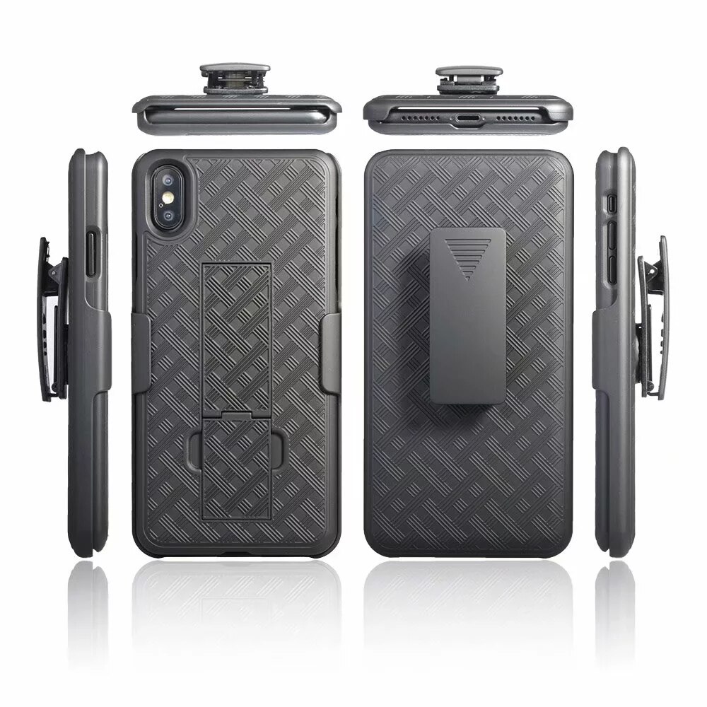 Mann Sport Fall Taille Gürtel Clip Holster Ständer Halter für iPhone 7 8 Plus X Xs Max XR 11 12 mini Pro Max Gürtel Clip Zurück Abdeckung