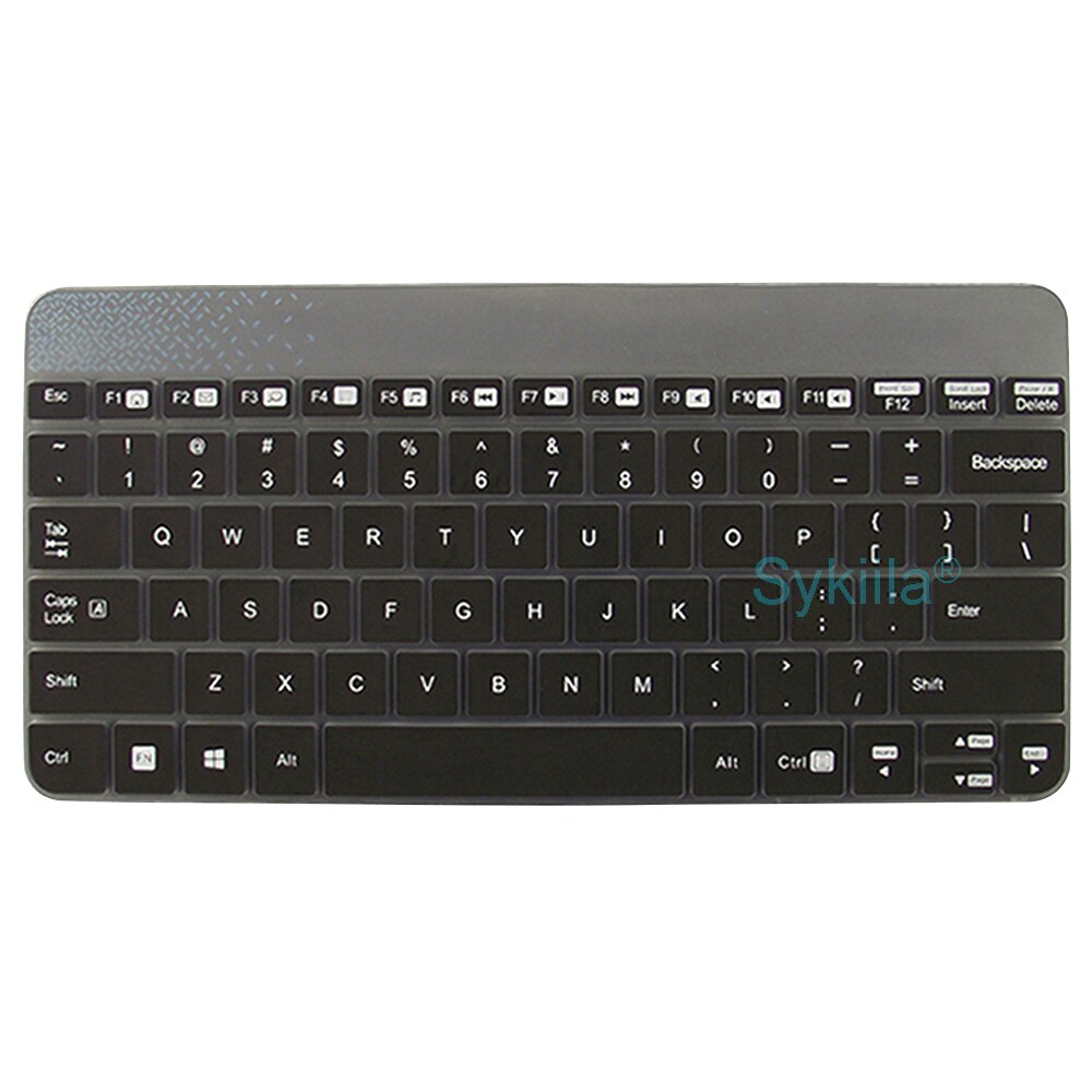 Keyboard Cover for Logitech K240 MK240 MK245 Nano for Logi Mechanical Wireless Protective Protector Skin Case Clear Silicone TPU: Black