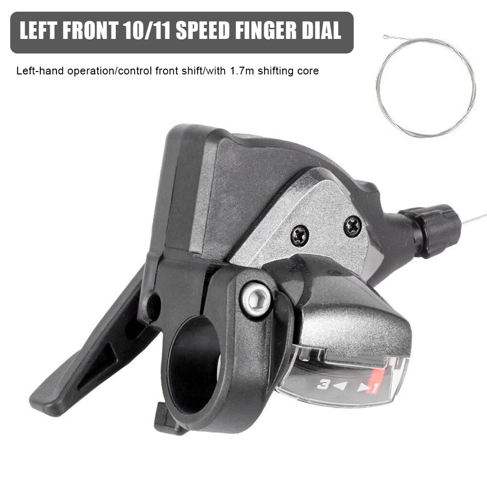 MTB 24/ 27Speed Finger Gear Shifter 8/9/10/11Speed Split Finger Lever Left Right Gear Shifter for Shimano Transmission System: Left 10-11 speed