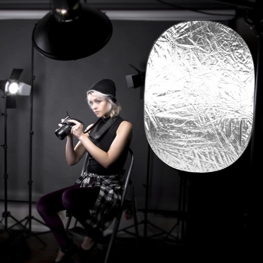 Fotografie Accessoires 100X150CM 5 In 1 Draagbare Fotografie Opvouwbare Ovale Vijf Kleur Reflector Panel Apparatuur Iluminacion