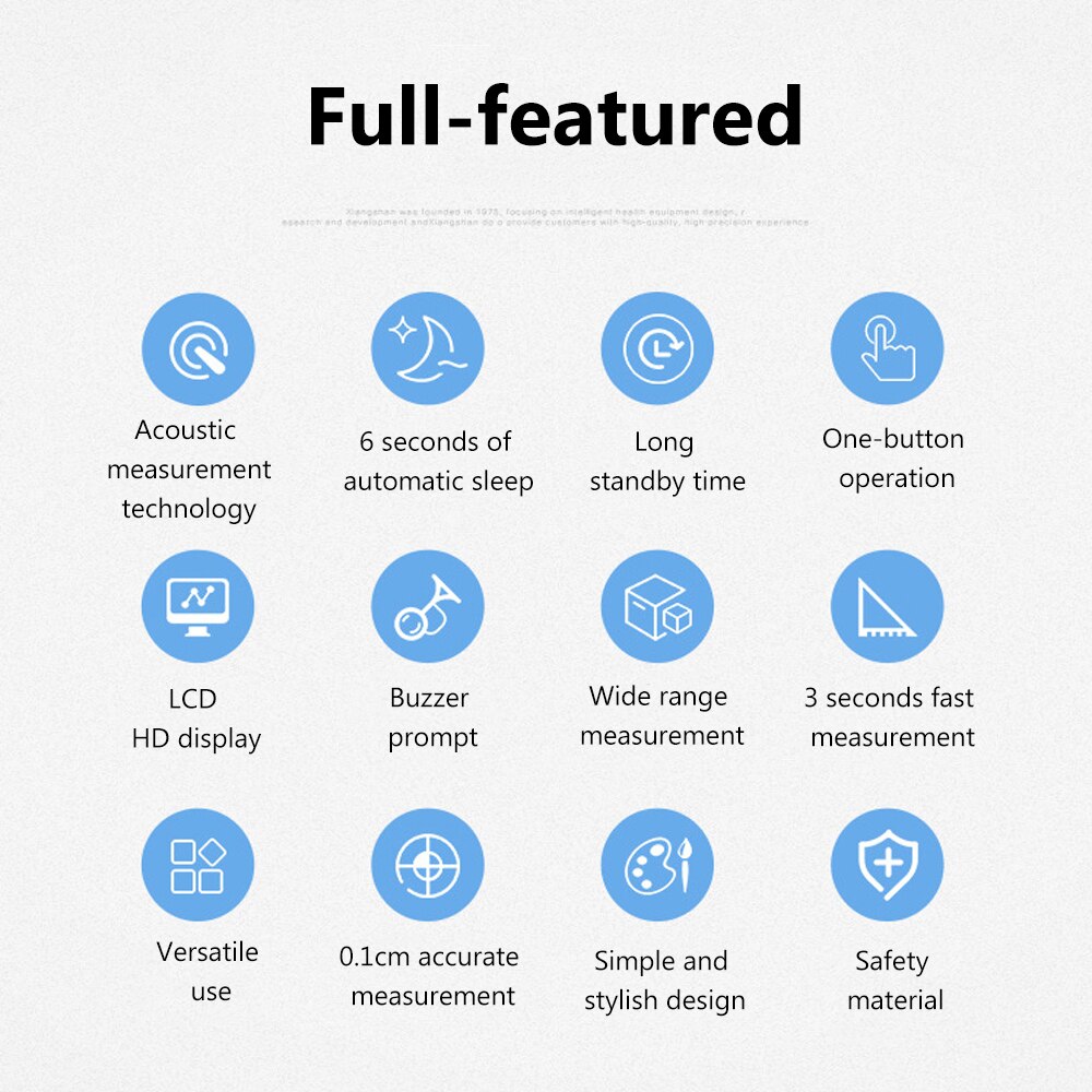 Digital Ultrasonic Height Measuring Ruler, Adult And Child Hand-Held Quasi Height Measuring Device, Fast Height Measuring Device