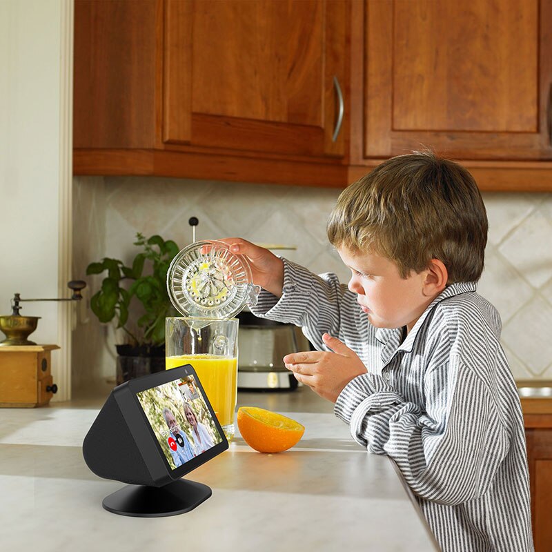 PlusAcc-soporte magnético para Echo Show 8 5, 1. ª y 2. ª generación, con función de inclinación giratoria ajustable para obtener una buena visualización/ángulo de la cámara