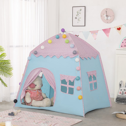 130*100*125cm Portable Children Tent Folding Kids Tents Tipi Baby Play House Large Girls Princess Castle Child Room Decor: tentB