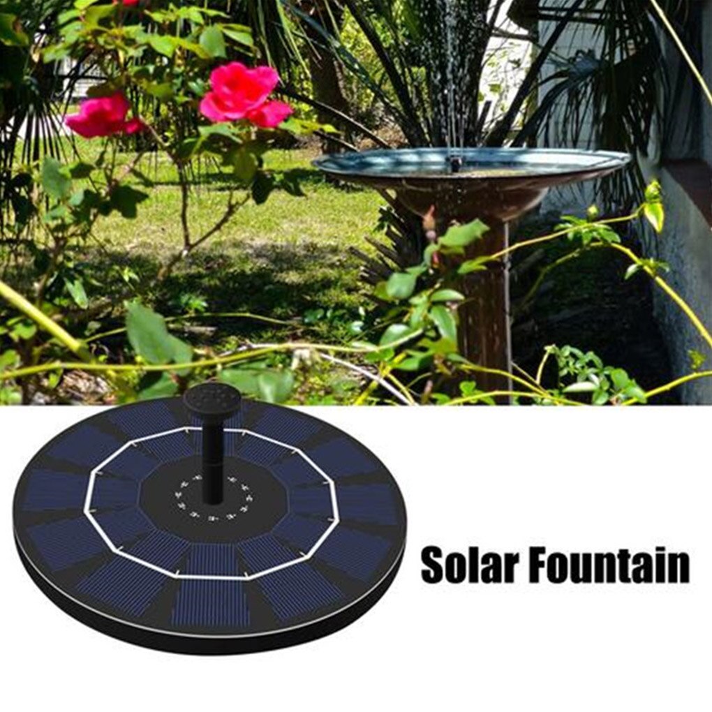 6V 2.5W Solar Power Water Fountain Outdoor Park Pond Swimming Pool Solar Fountain 6-Nozzle Rechargeable Water Fountain Pump