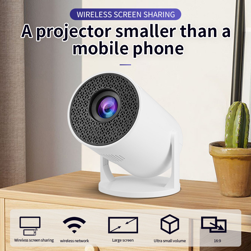 Mini Projector M5 Pro Wi-Fi 6 50 ANSI Lumens Bluetooth 5.0 1080p 480p/360p Portable Home & Outdoor Projector