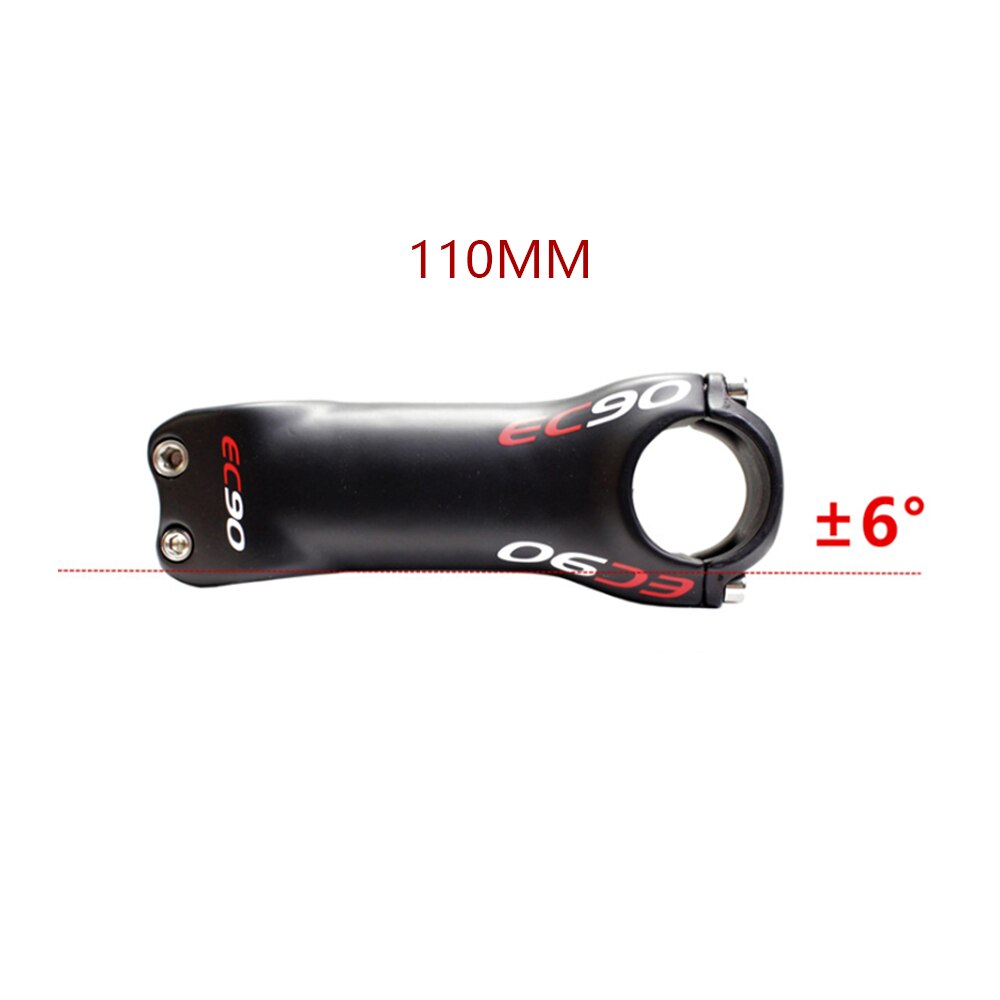 EC90 full carbon fiber bike pole road bike pole mountain bike pole 28.6-31.8MM 6°17°stem carbon fiber stem: 6 degrees 110 mm