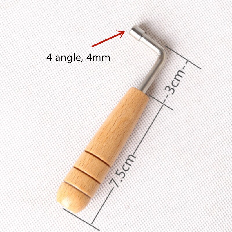 Lier Harp Tuning Wrench Tuner Layya Hendel Lier Houten Handvat Aanpassing Tool Inner 4 Hoek Sleutel
