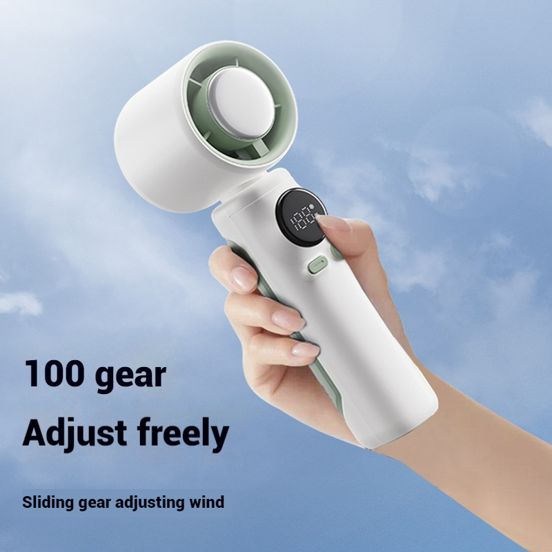 Upgraded Electric Mini Fan Refrigeration Handheld Fan USB Rechargeable Portable Cooling Fan Air Cooler