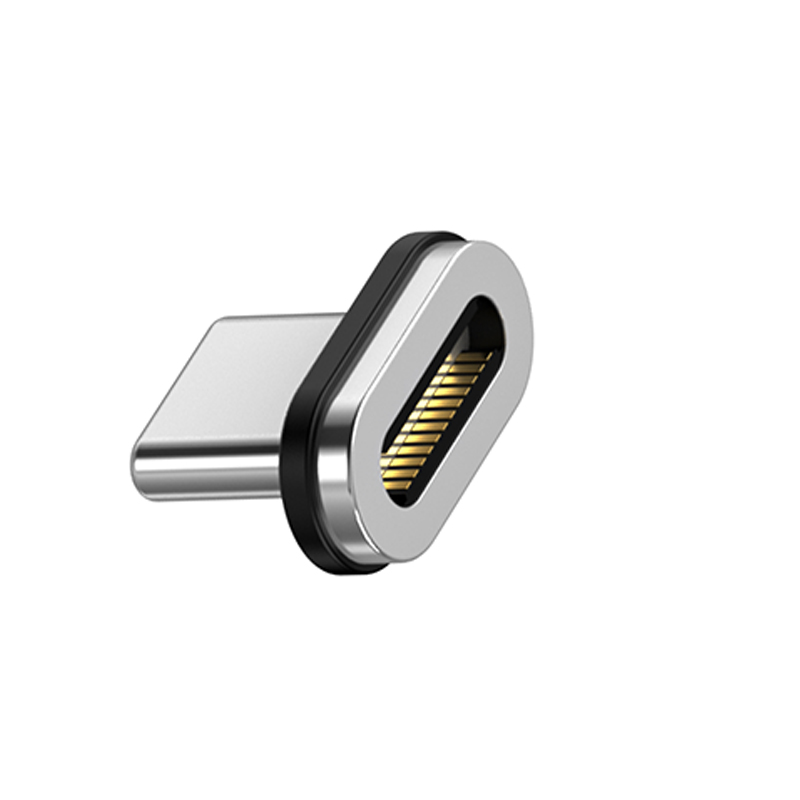 USB C Magnetic Adapter 24pins USBC 4.0 Gen 2 40Gbps Type-C Connector 140w Fast charge Data transfer 4k @60hz Video output Type C: Blue