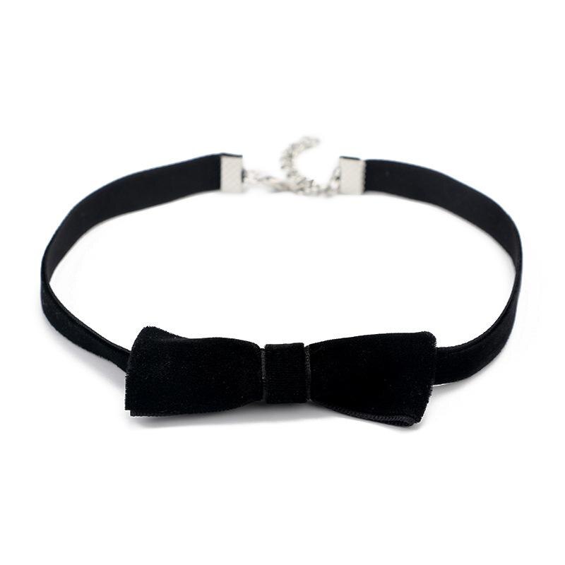 Koreaanse Fluwelen Boog Korte Ketting Gothic Ketting Met Bell Nek Ketting: Style 2