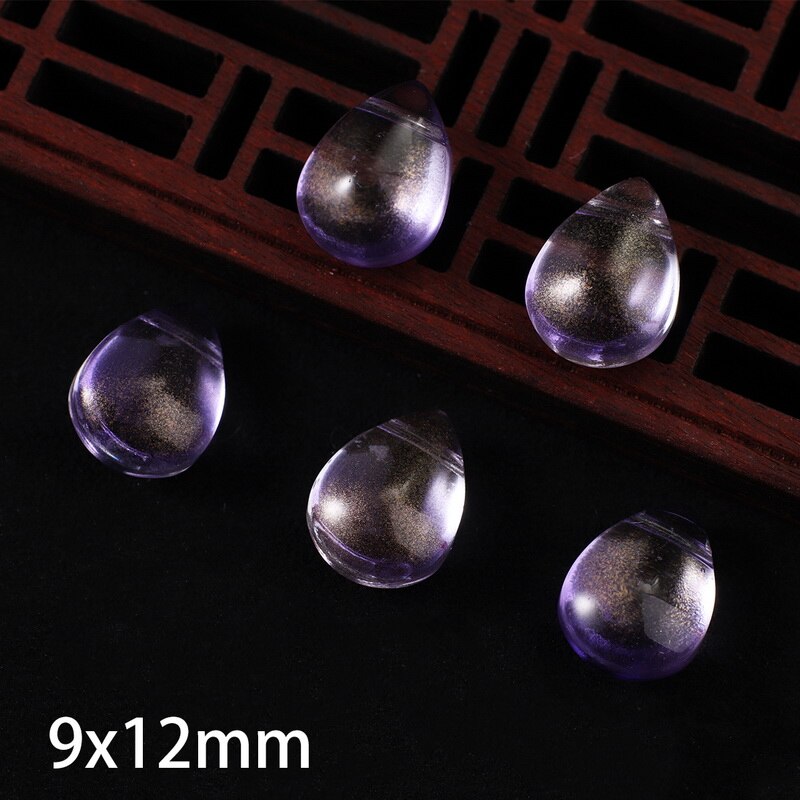 10 st kronblad lampwork pärlor flerfärgade glaspärlor för smycketillverkning handgjorda gör-det-själv-håraccessoarer sömnadstillbehör: 13