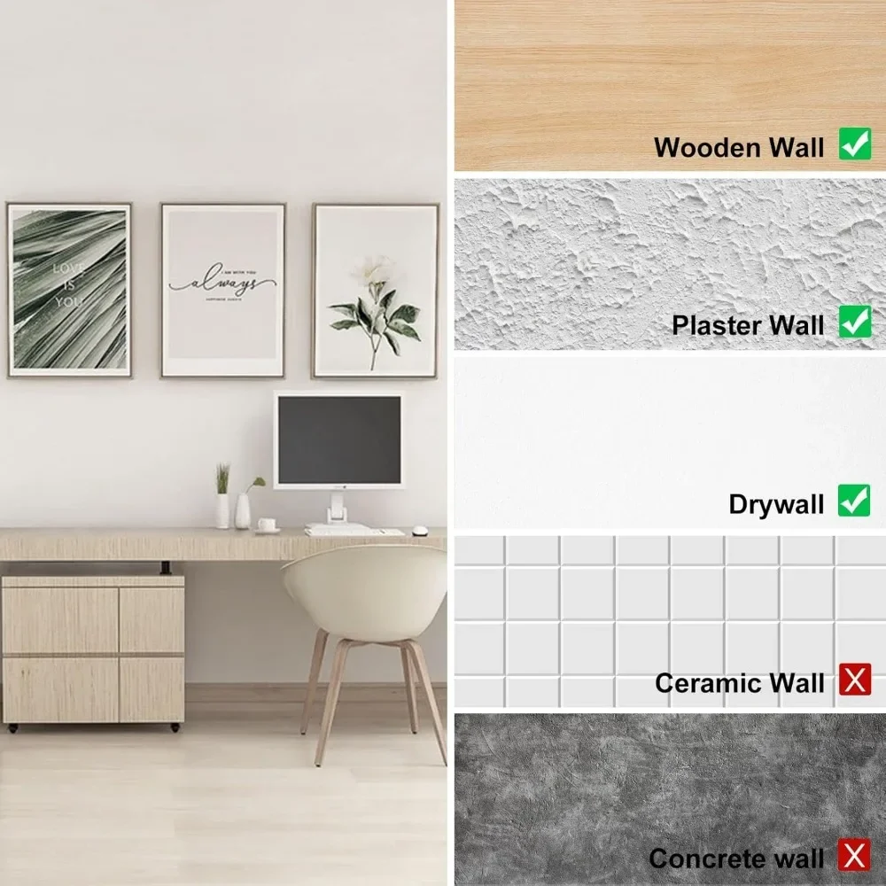 Picture Hanging Hooks, with Wall Hooks And Nails,Heavy Duty LE2 Hangers Hooks Picture Hanging kit for Picture Frame, Canvas