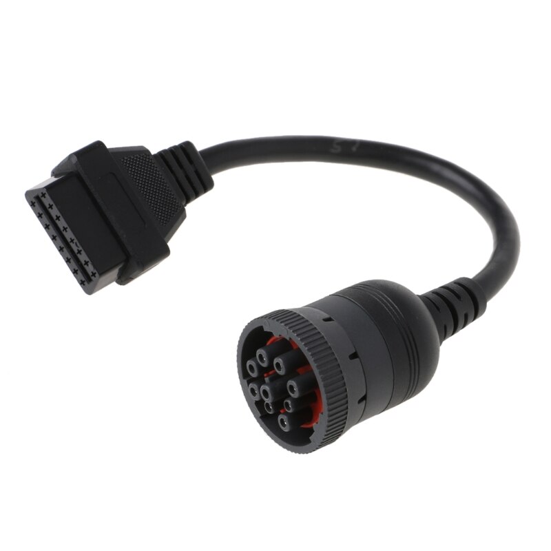 Auto J1939 Deutsch 9 Pin Naar OBD2 Obd 16 Pin De Diagnostiek Connector Kabel 781B
