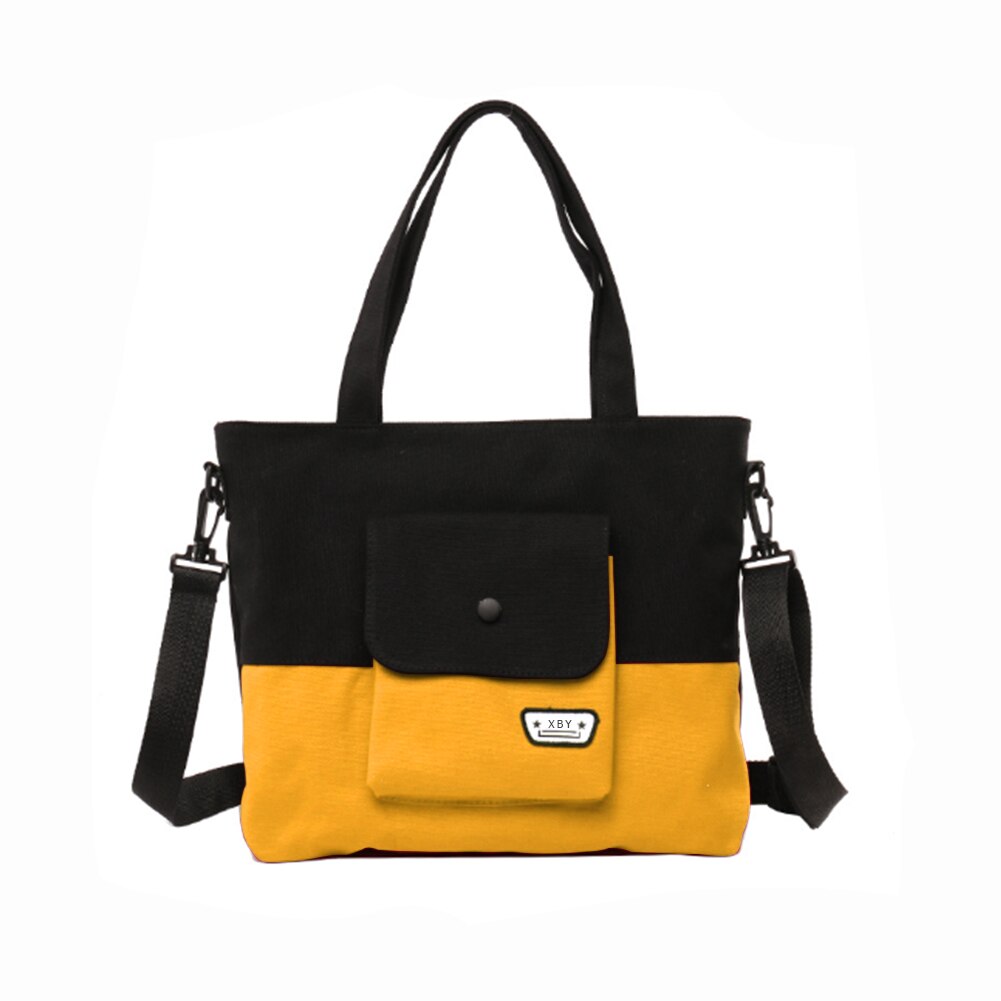 Multifunctionele schoudertas van canvas voor dames, grote capaciteit, damestas voor school en student, in populaire kleuren: A
