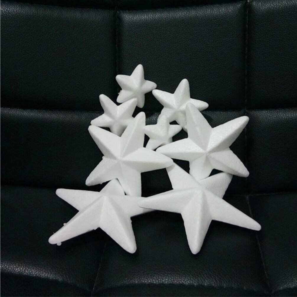10 Pieces 2cm Shaped Styrofoam Ornaments DIY Craft Party Decoration