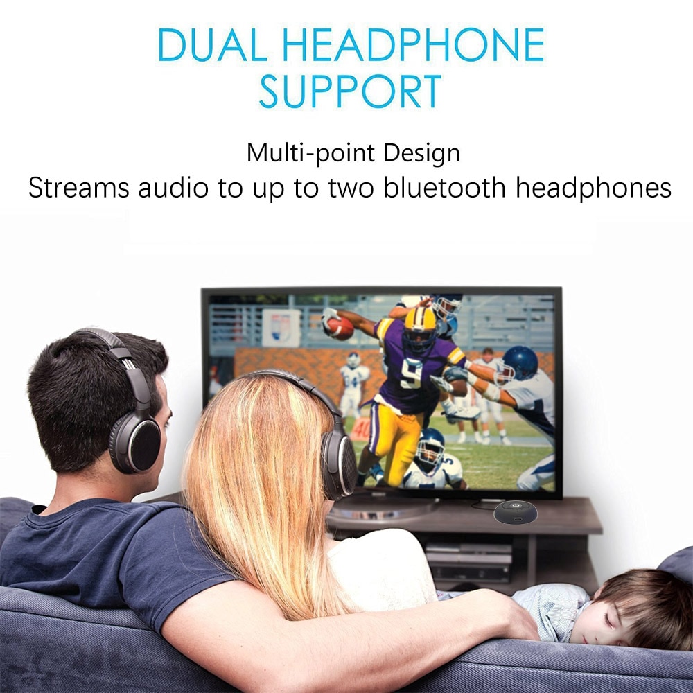 3.5mm Bluetooth Transmitter Multi-point Wireless Blutooth Audio Music Stereo Transmite Dongle Adapter for TV PC Tablet MP3