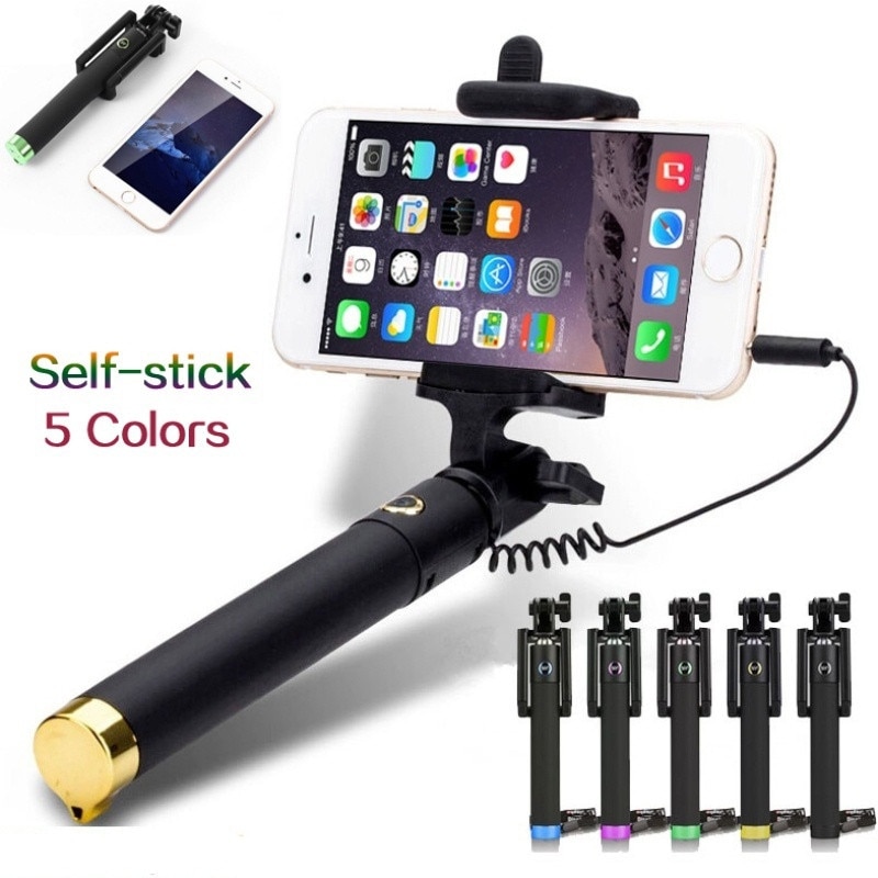 Selfie Stick For iPhone 6 6s Plus Samsung Huawei Oneplus Android Phone Stick Palo Selfie 3.5mm Jack Wired Selfiestick Selfi Stik