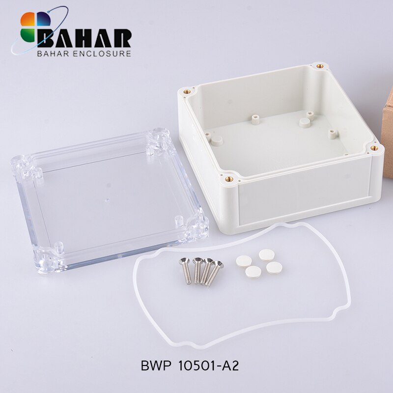 ABS PC waterproof plastic junction box CUSTOM transparent housing Waterproof electronic wire connectors enclosure 120*120*55mm