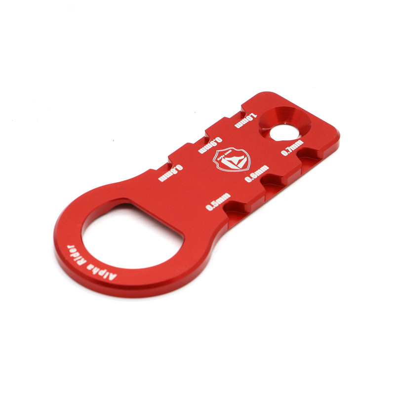 Spark Plug Gap Tool Gauge 0.5mm 0.6mm 0.7mm 0.8mm 0.8mm 1.0mm Aluminum bottle opener on opposite end