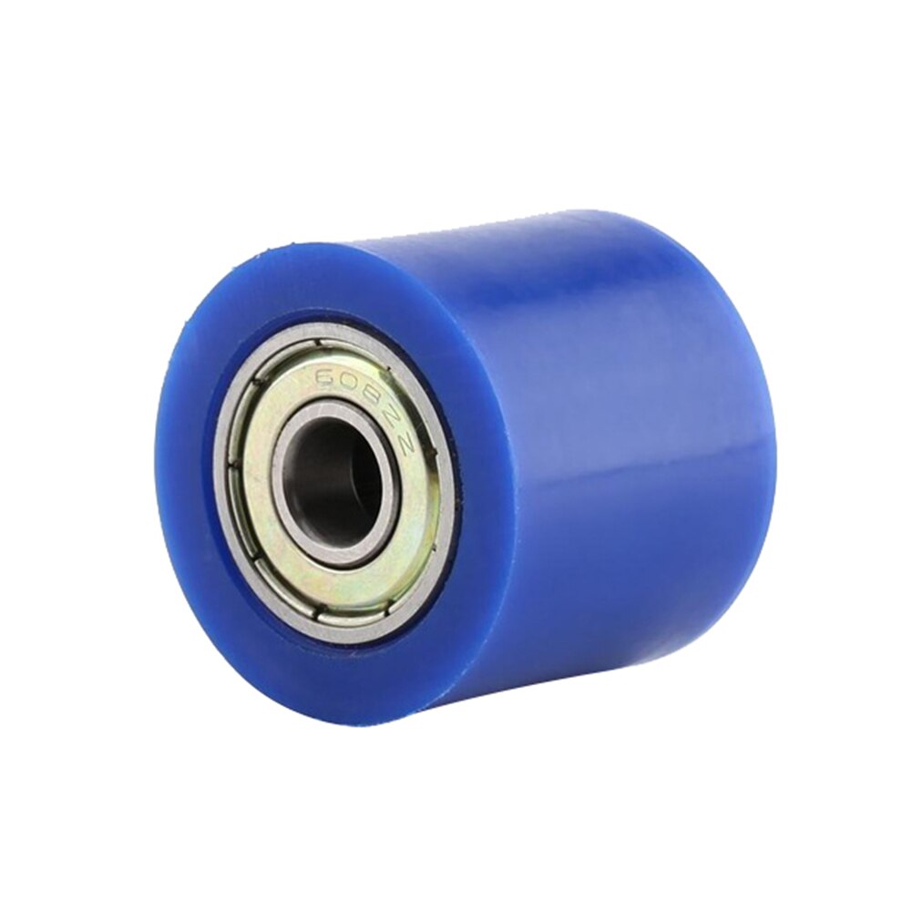 10mm kedjeolja motorcykel motocross atv kedja remskiva roller slider hjulstyrning spännare cepillo cadena motorcykel kedjeolja: Blå
