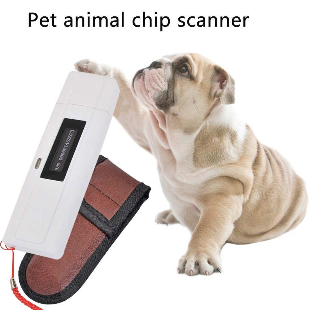 Microchip Scanner ID LCD Display Tracking Barcode Portable Reader Dog USB Rechargeable Pet Supplies Cat High Brightness Animal