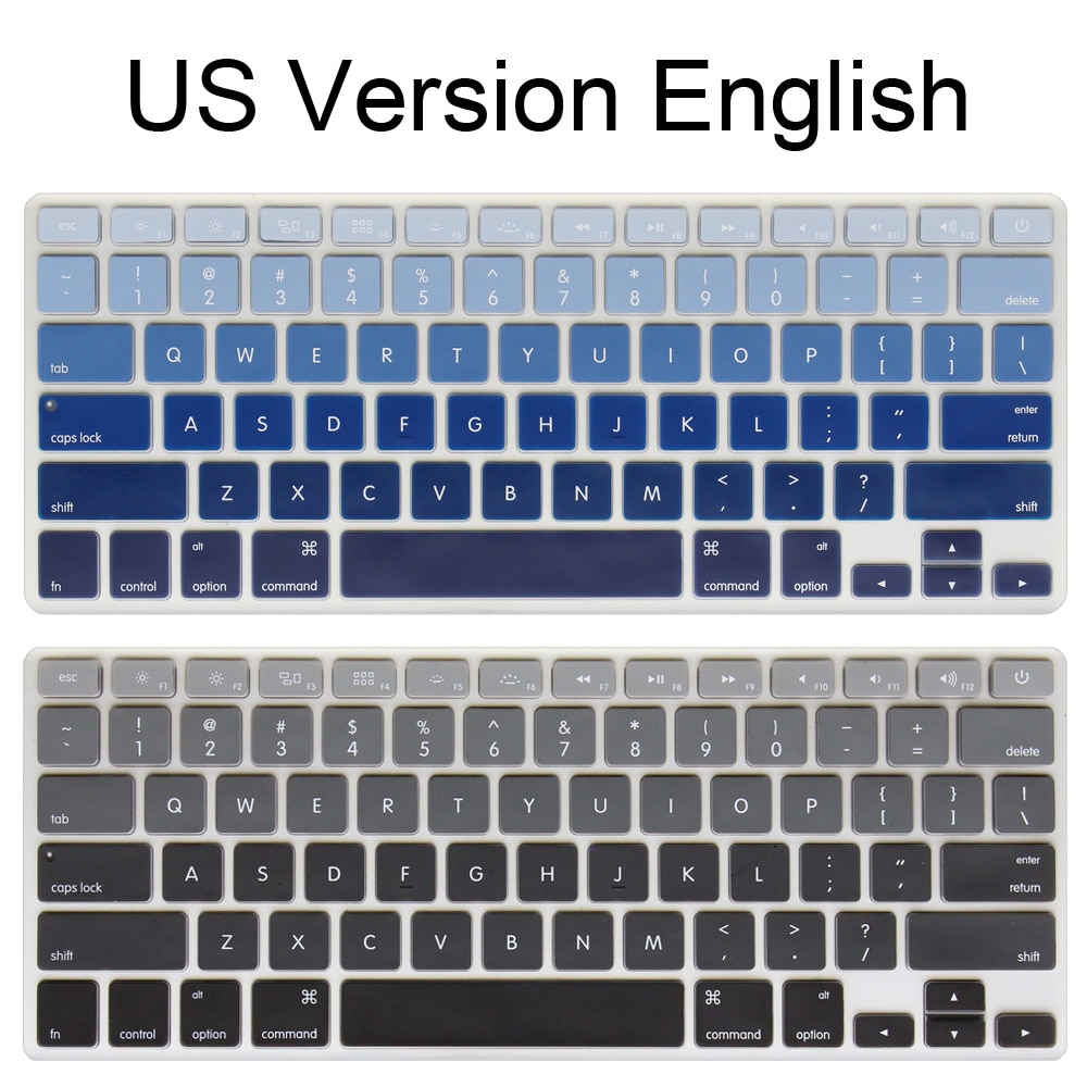 Engels US Voer toetsenbord Cover voor Mid -Mid MacBook Pro 13 15 inch Retina/CD ROM a1502 A1425 A1278 A1398 A1286