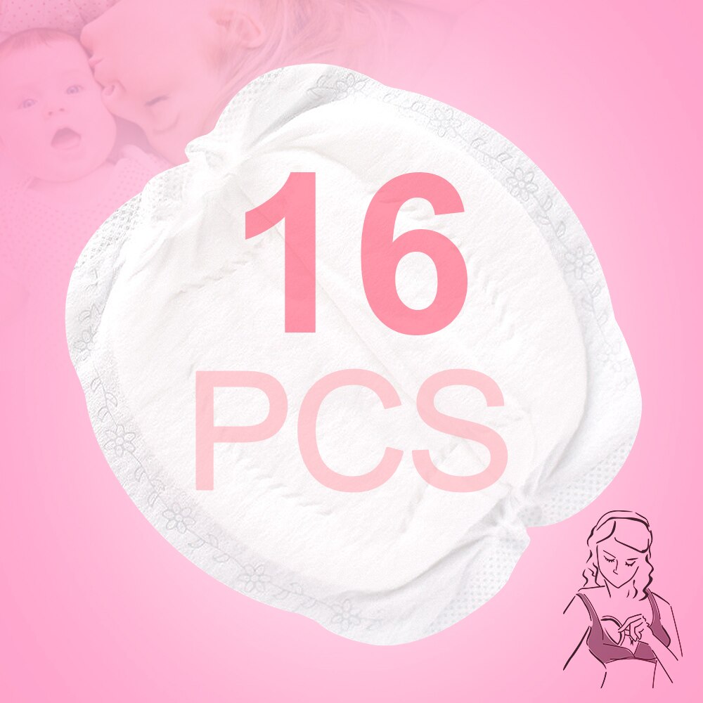 SLAIXIU 16 Pieces Breast Pads Nursing Pads Disposa... Grandado