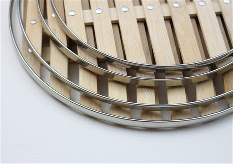 Thickened bamboo steamer with stainless steel steamer bread frame Dessert fish meat food steamer Dumpling Cooker Dim Sum Basket