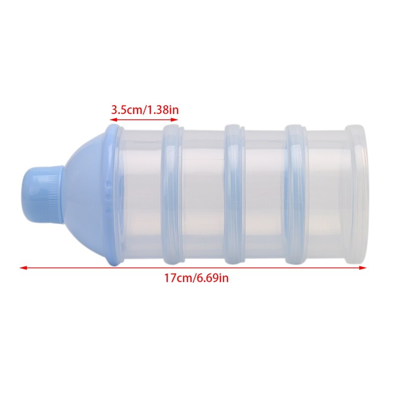 1pc babyvoeding melkpoeder voedseldoos opslag fles container 4 lagen
