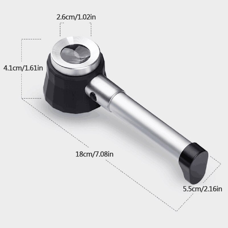 8 x loep loep leesloep vergrootlamp verlicht tafelvergrootglas met 6 ledlampen, ideaal voor reparaties, naaien, knutselen, precisiewerk, senioren lezen, hobby's