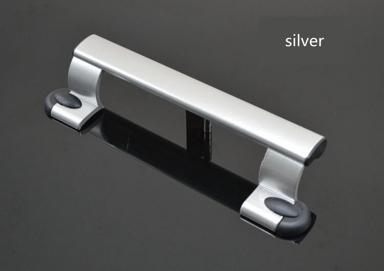 Salat hænder skydedør aluminiumslegering plastdør med rystehåndtaget i håndtaget: Sølv