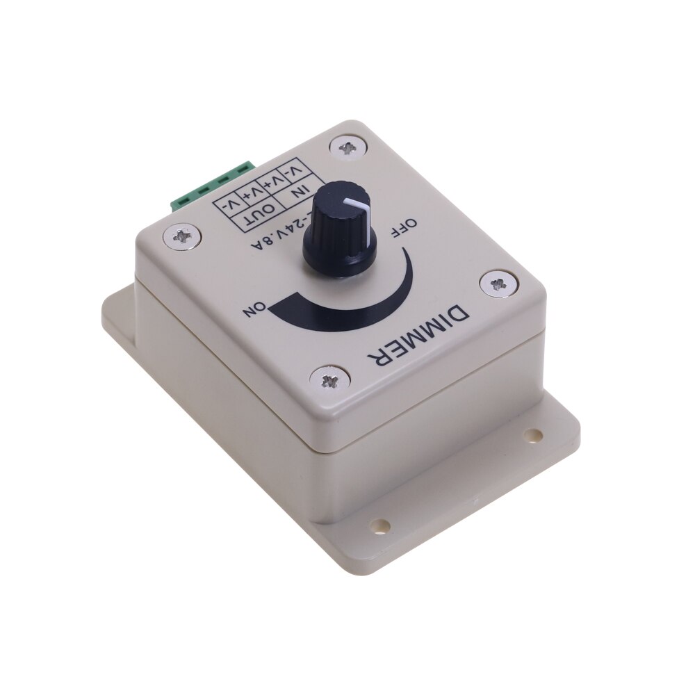12v 24v led dimmer switch 8a spændingsregulator justerbar controller til led strip lys lampe