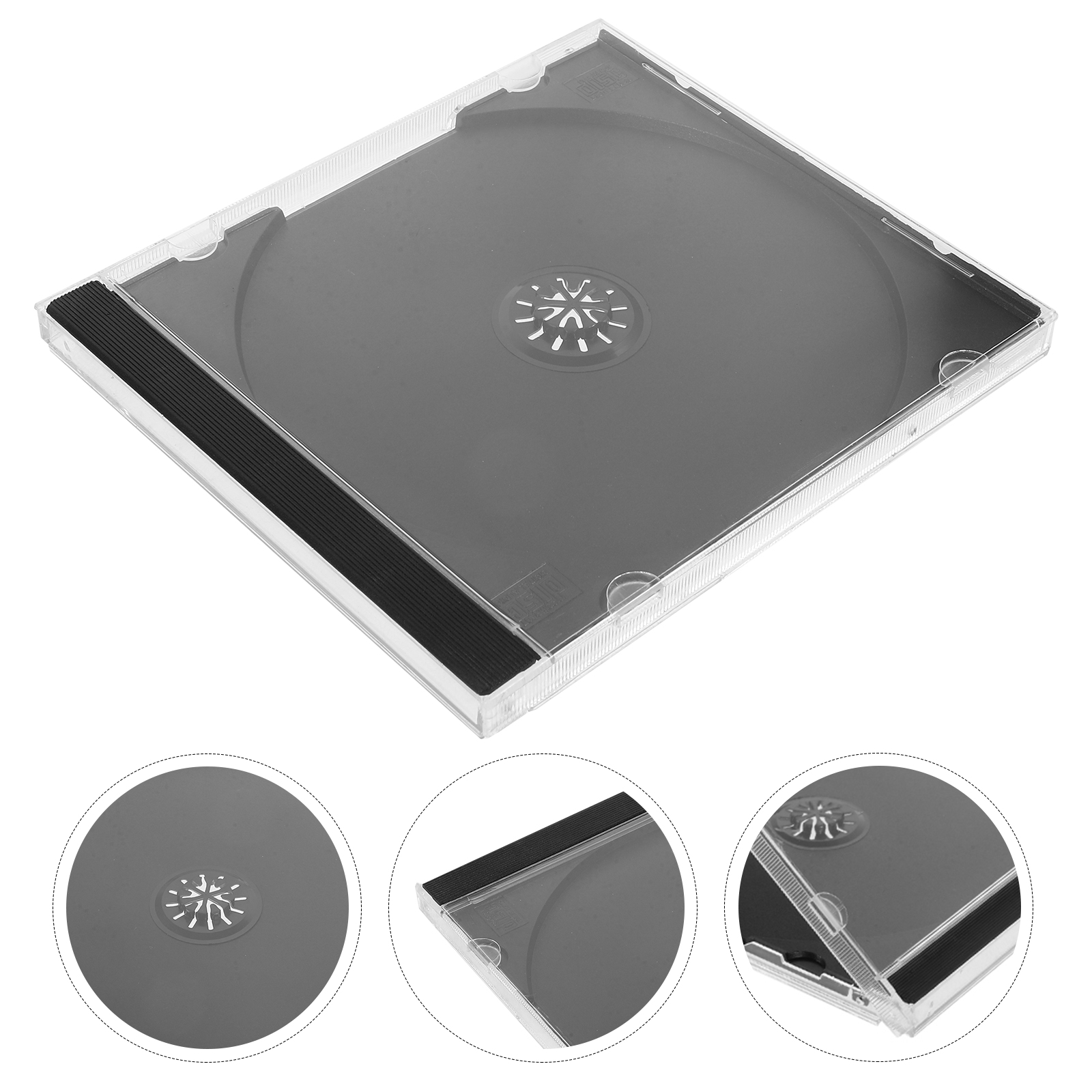 5pcs Thickened Case Holder Organizer Disc Storage Box Jewel Cases DVD Album Boxes Hard Plastic Optical Container CD Storage Case