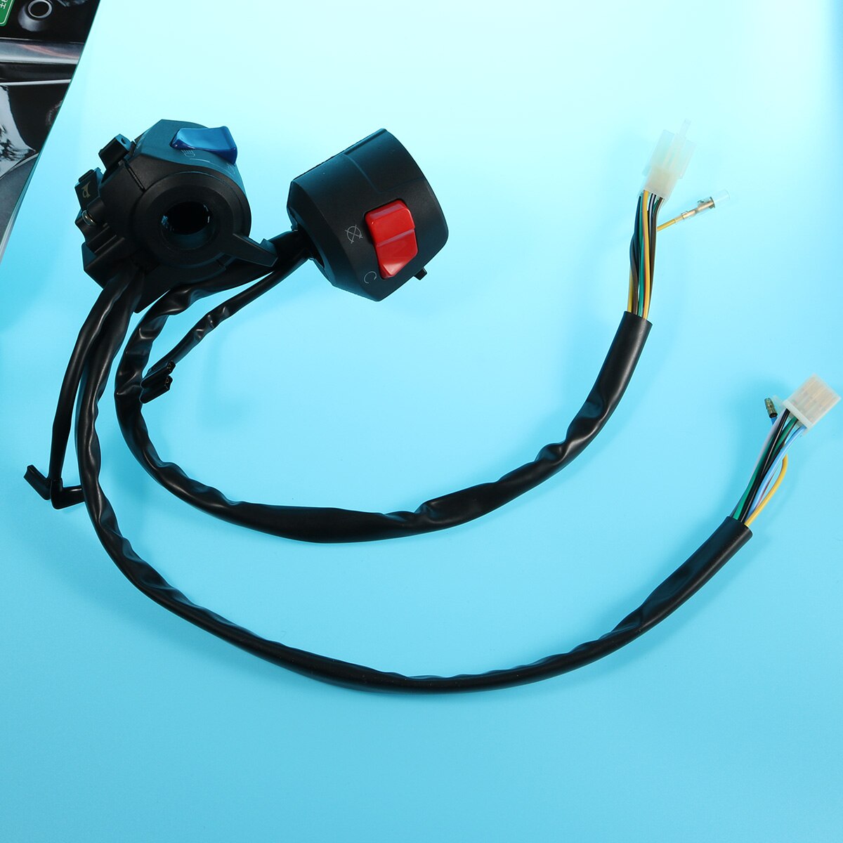 FXD125 Motorcycle Handlebar Control Switch Assembly Handle And Steering Switch Push Button Switch with Damper