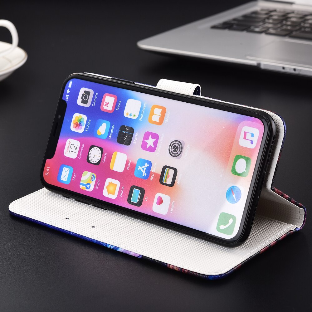 Para BQ 5528L Greve Para A Frente caso dos desenhos animados CASO Carteira De Couro PU Moda Linda Cobertura Legal Bolsa de Celular Escudo