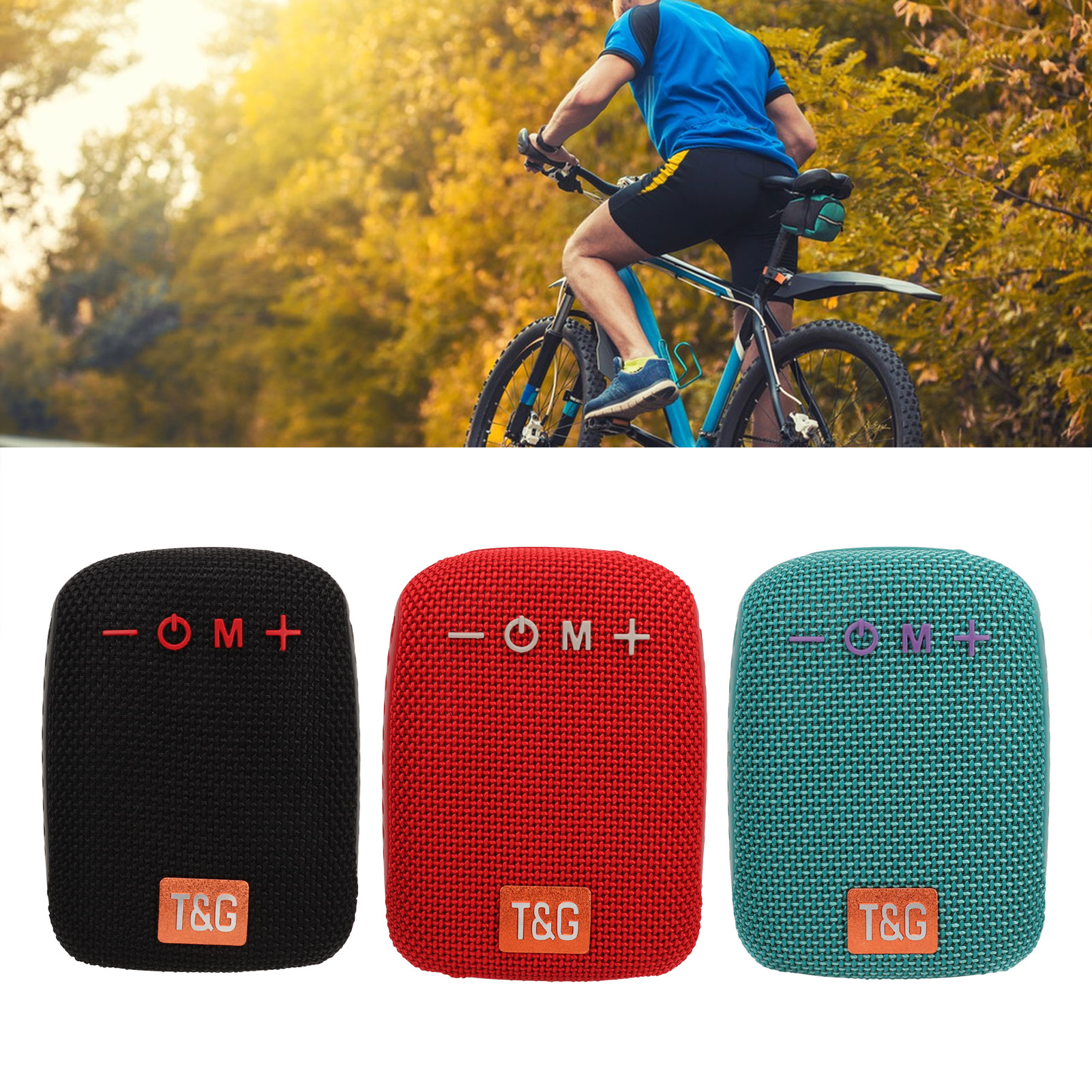 Altavoz Bluetooth portátil para bicicleta, dispositivo resistente al agua, compatible con tarjeta de memoria, Radio, inalámbrico