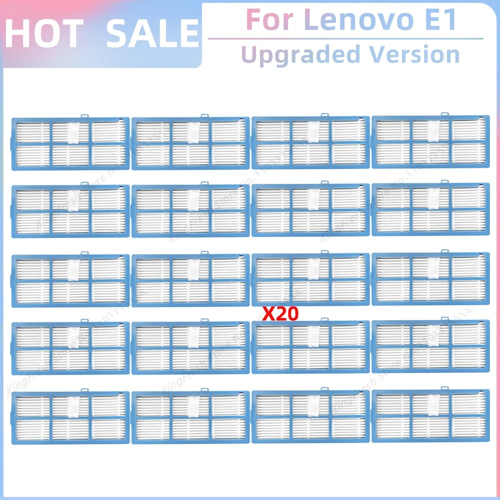 Compatible con ( Lenovo E1, Ultenic D5/D5s/D5s Pro, Proscenic 850T, Pioneer VC704R ) Piezas: Rodillo Principal, Cepillo Lateral, Filtro HEPA, Paño de Limpieza, Accesorios: Naranja