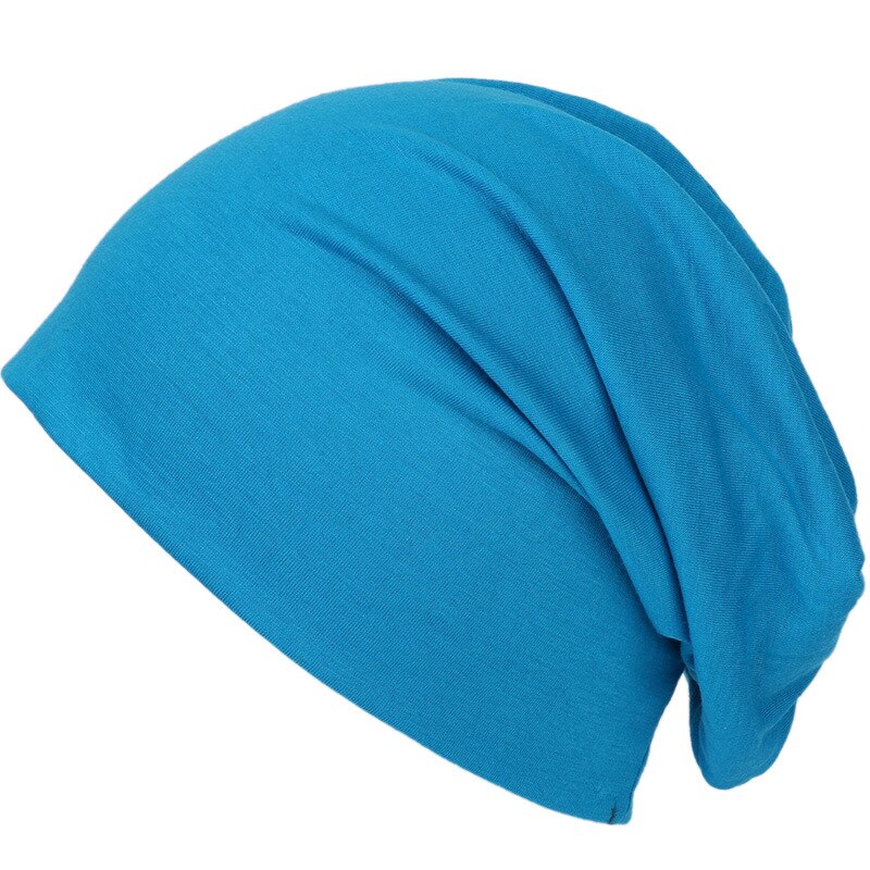 Sombrero de capucha de poliéster de algodón Unisex Color caramelo Primavera, Otoño e Invierno sombrero de pelo capucha de algodón a prueba de viento y transpirable: Azul