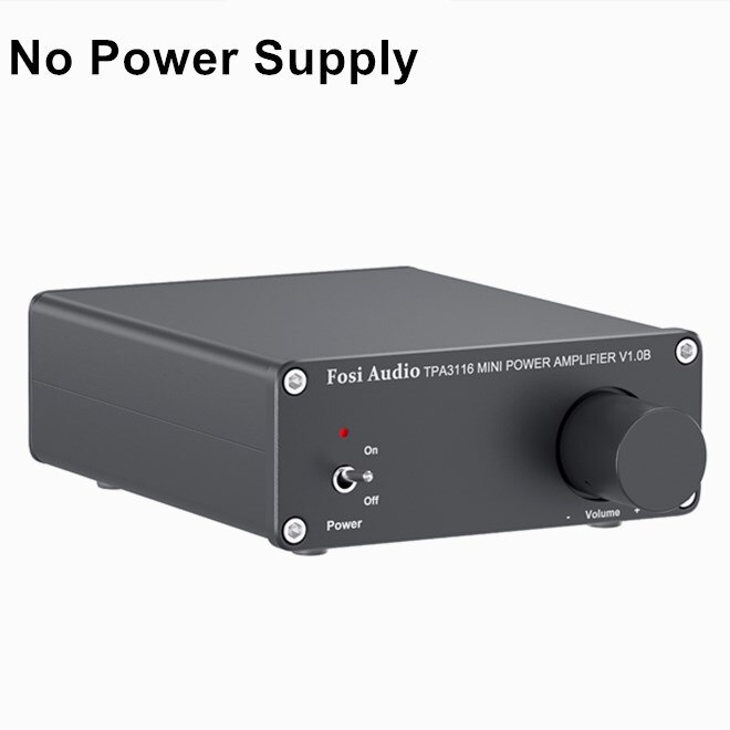 Fosi Audio- V 1,0G 2 Kanal Stereo Audio- Energie Verstärker Klasse D Mini Hallo-fi Professionelle Digitale Ampere für Hause lautsprecher 50W x2: schwarz ohne power