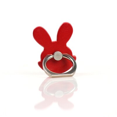 Finger Ring Mobile Phone Smartphone Stand Holder For iPhone X 8 7 6 6S Plus 5S Smart Phone IPAD MP3 Car Mount Stand For Samsung: Red Rabbit