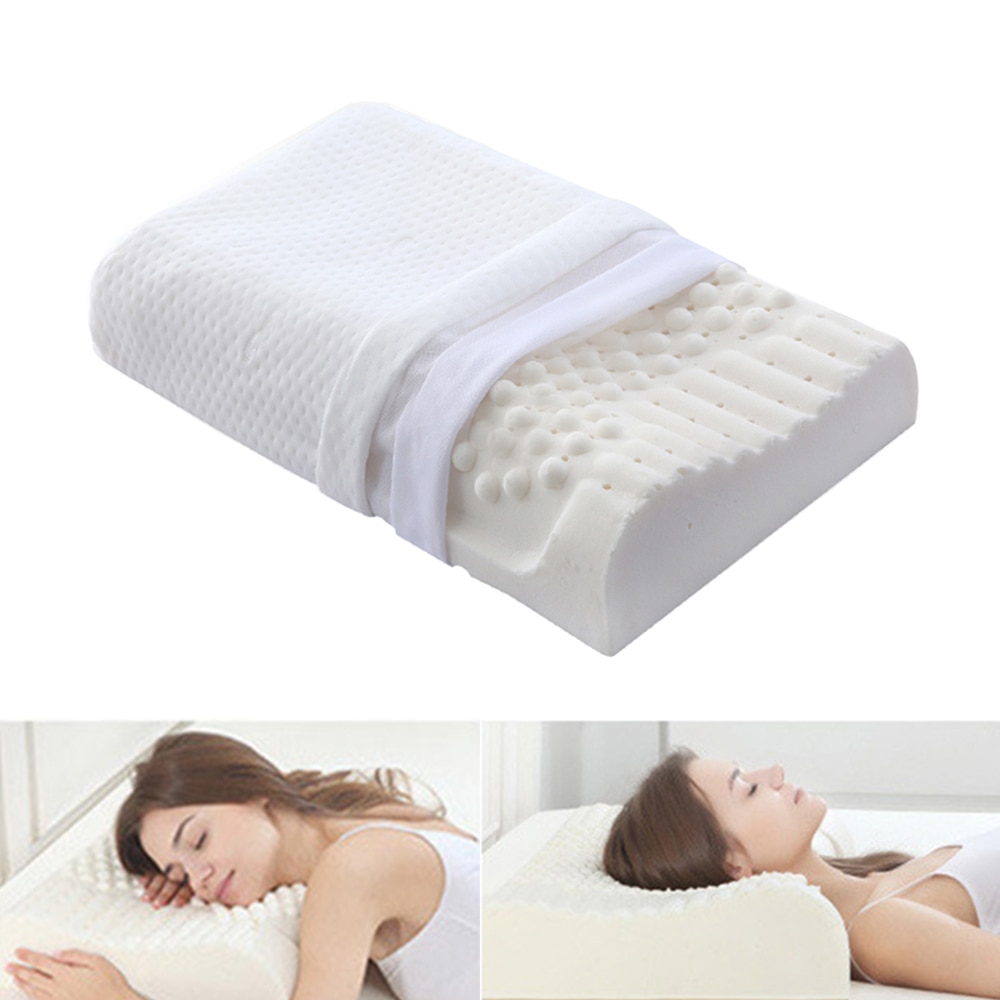 Orthopedic Pillow Massage Pure Natural Latex Pillow For Sleeping Neck Pain Relief Cervical Neck Protective Bed Pillow