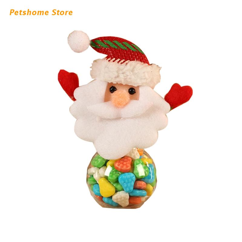 Kerst Snoep Behandelen Jar Kerstman Pop Chocolade Container Xmas Fles: SC-RB